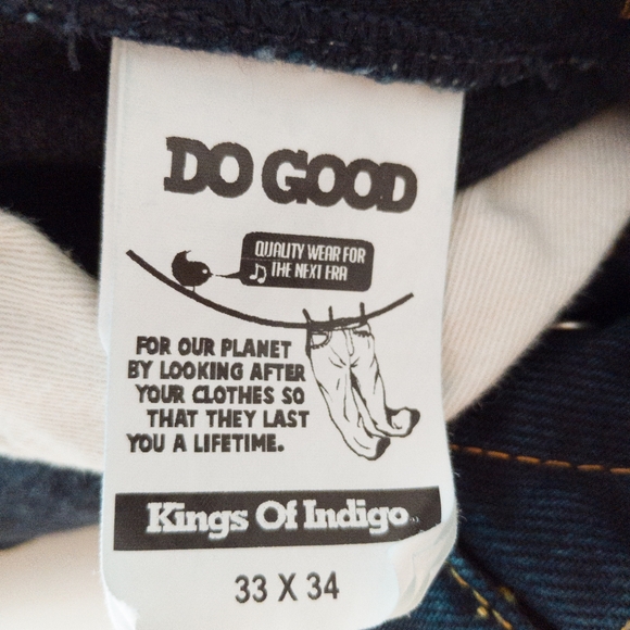 Kings Of Indigo Silvio Jeans Size 33 Xavier Rinse Button Fly - Picture 7 of 15